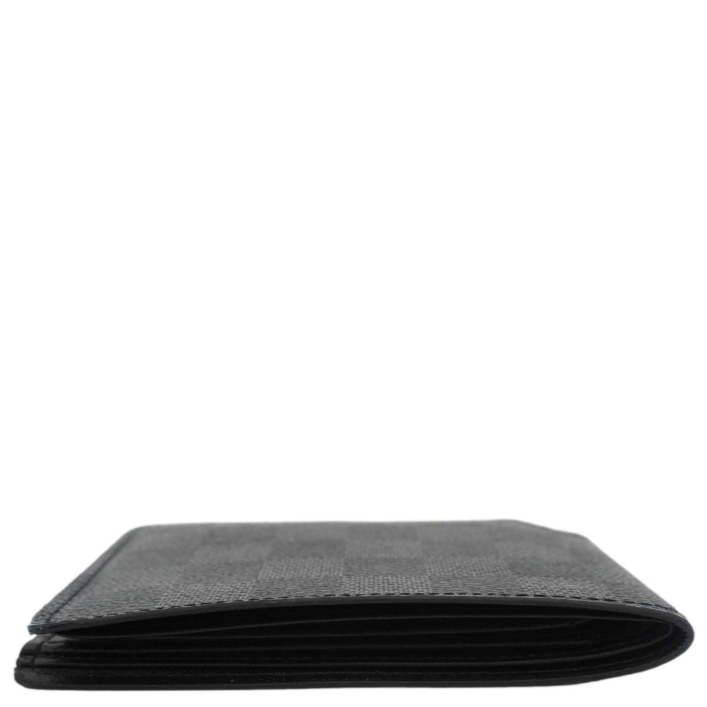 LOUIS VUITTON Damier Graphite Canvas Multiple Wallet Black