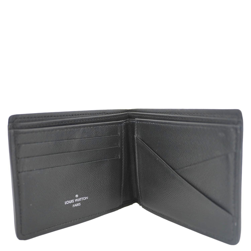LOUIS VUITTON Damier Graphite Canvas Multiple Wallet Black