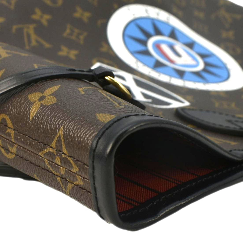 LOUIS VUITTON Neverfull My LV World Tour Monogram Canvas Tote Bag Brown