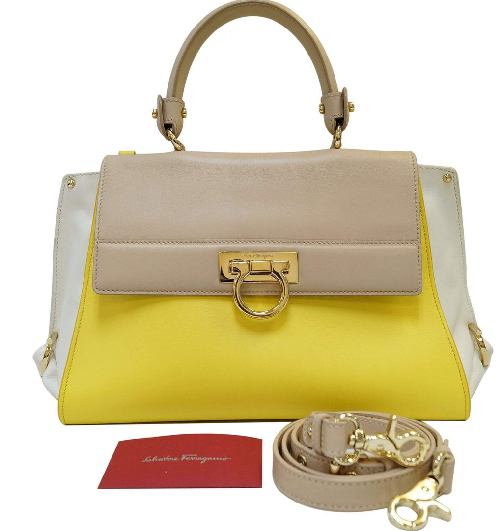 Salvatore Ferragamo Large Sofia Top Handle Bag