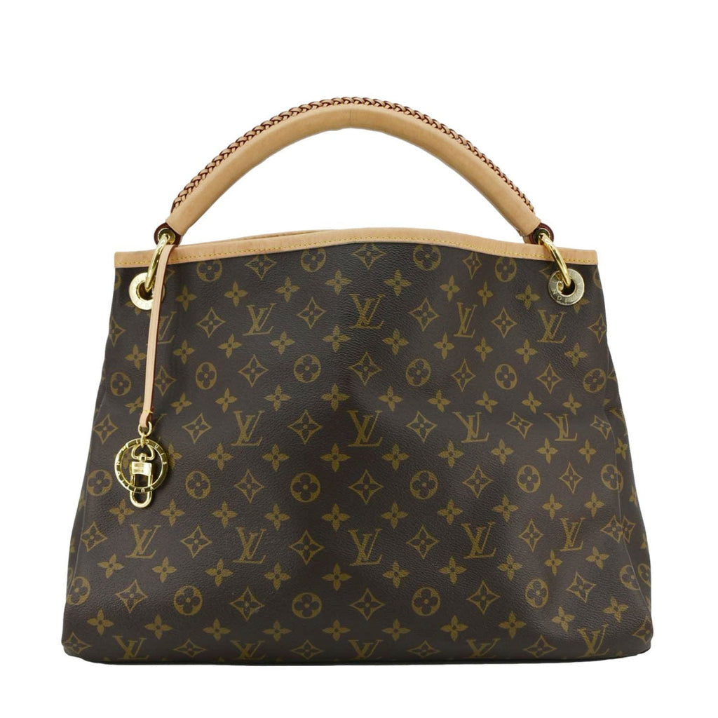 LOUIS VUITTON Artsy MM NM Monogram Canvas Shoulder Bag Brown