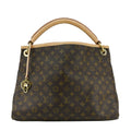 LOUIS VUITTON Artsy MM NM Monogram Canvas Shoulder Bag Brown