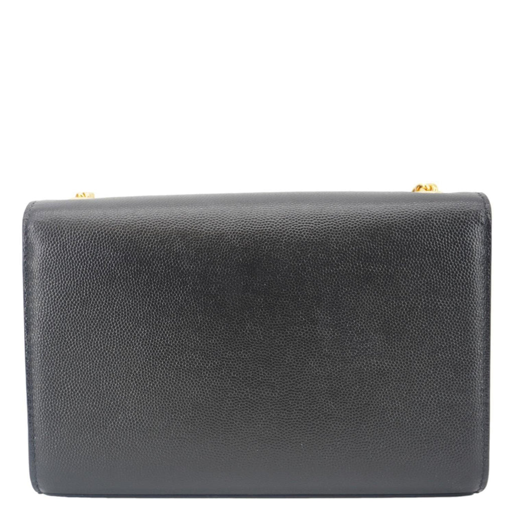 YVES SAINT LAURENT Kate Medium Grain De Poudre Leather Crossbody Bag Black
