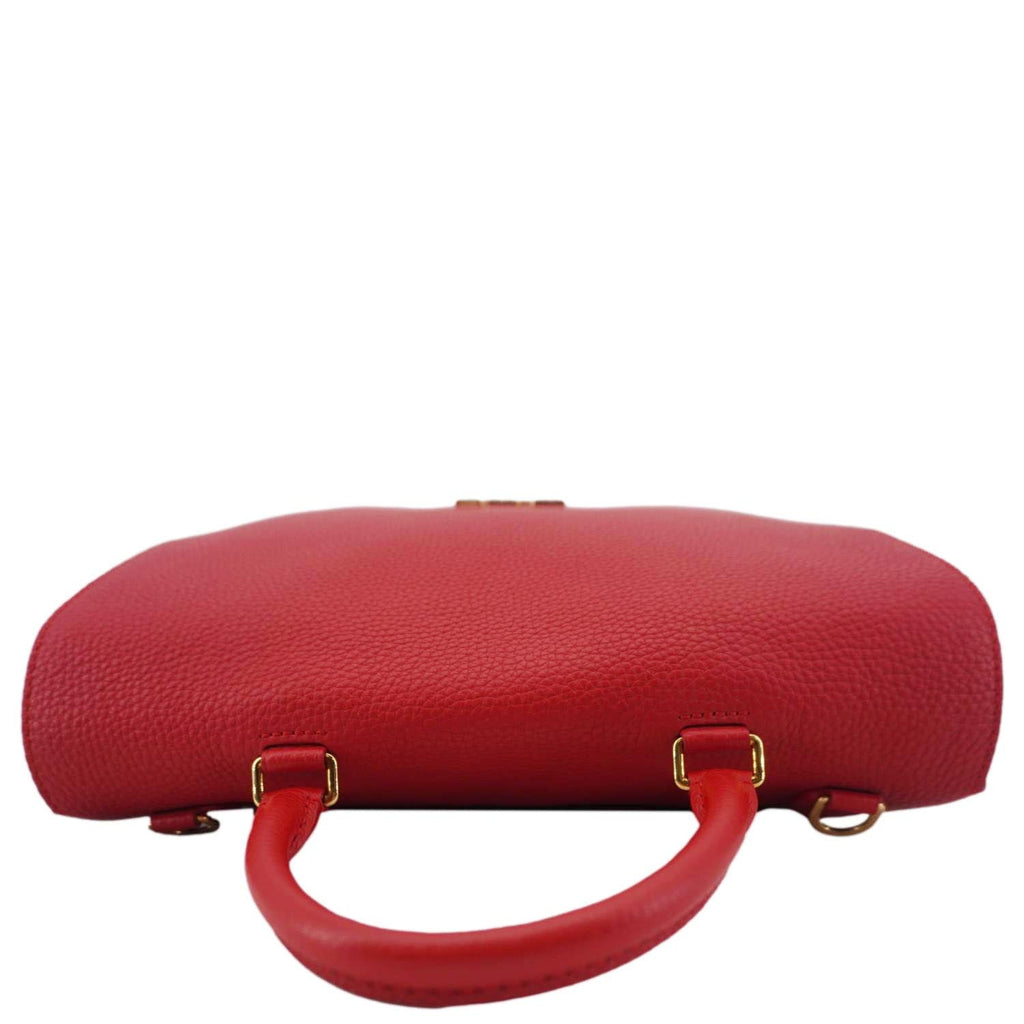 LOUIS VUITTON Volta Taurillon Leather Shoulder Bag Coquelicot