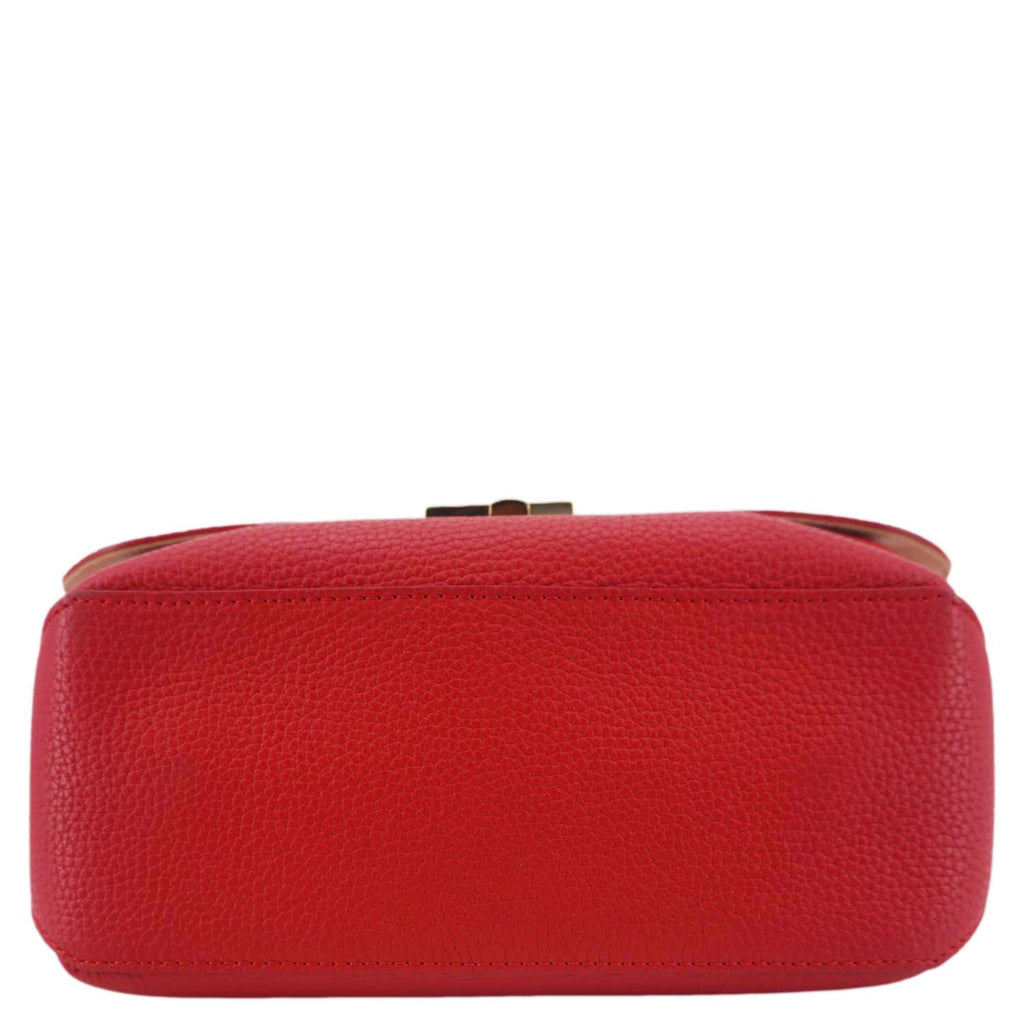 LOUIS VUITTON Volta Taurillon Leather Shoulder Bag Coquelicot