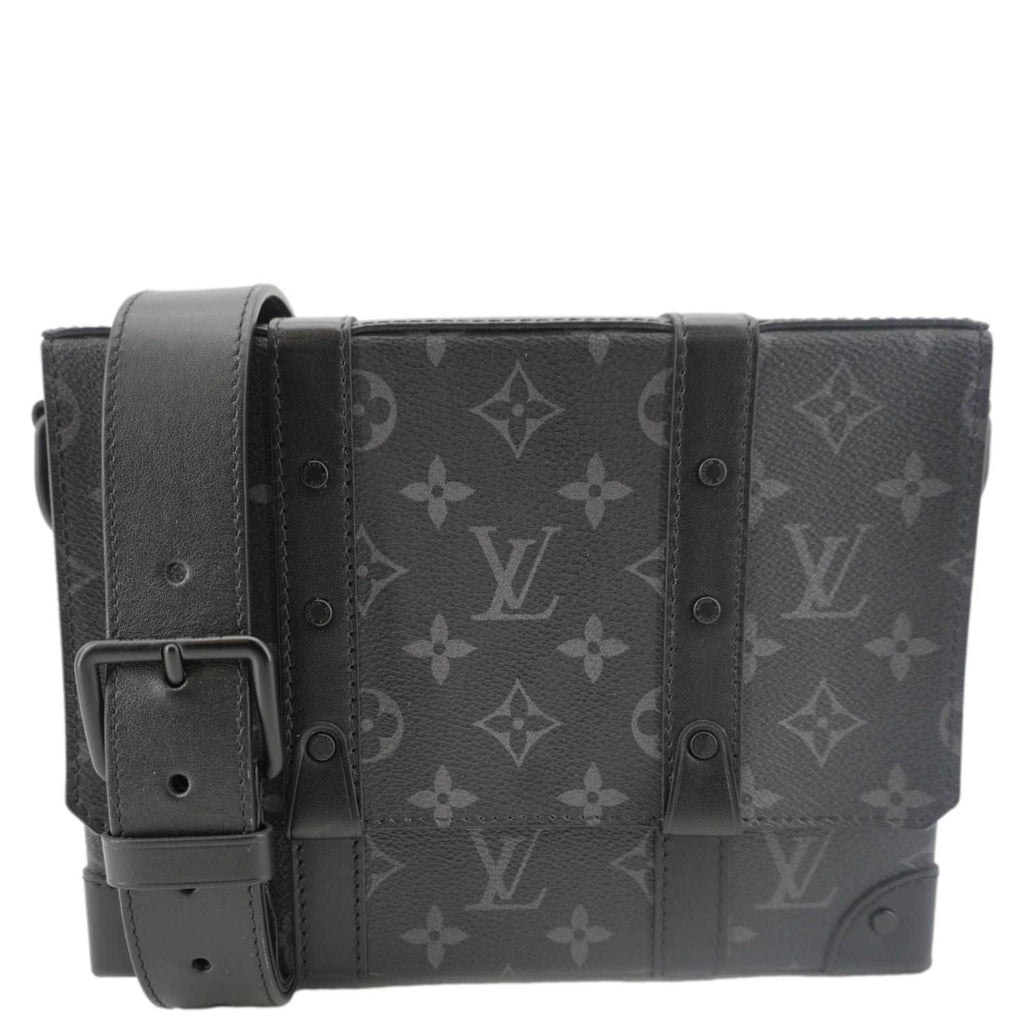 LOUIS VUITTON Trunk Messenger Monogram Eclipse Trunk Crossbody Bag Black