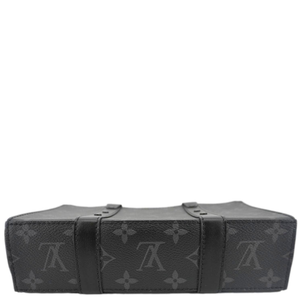 LOUIS VUITTON Trunk Messenger Monogram Eclipse Trunk Crossbody Bag Black