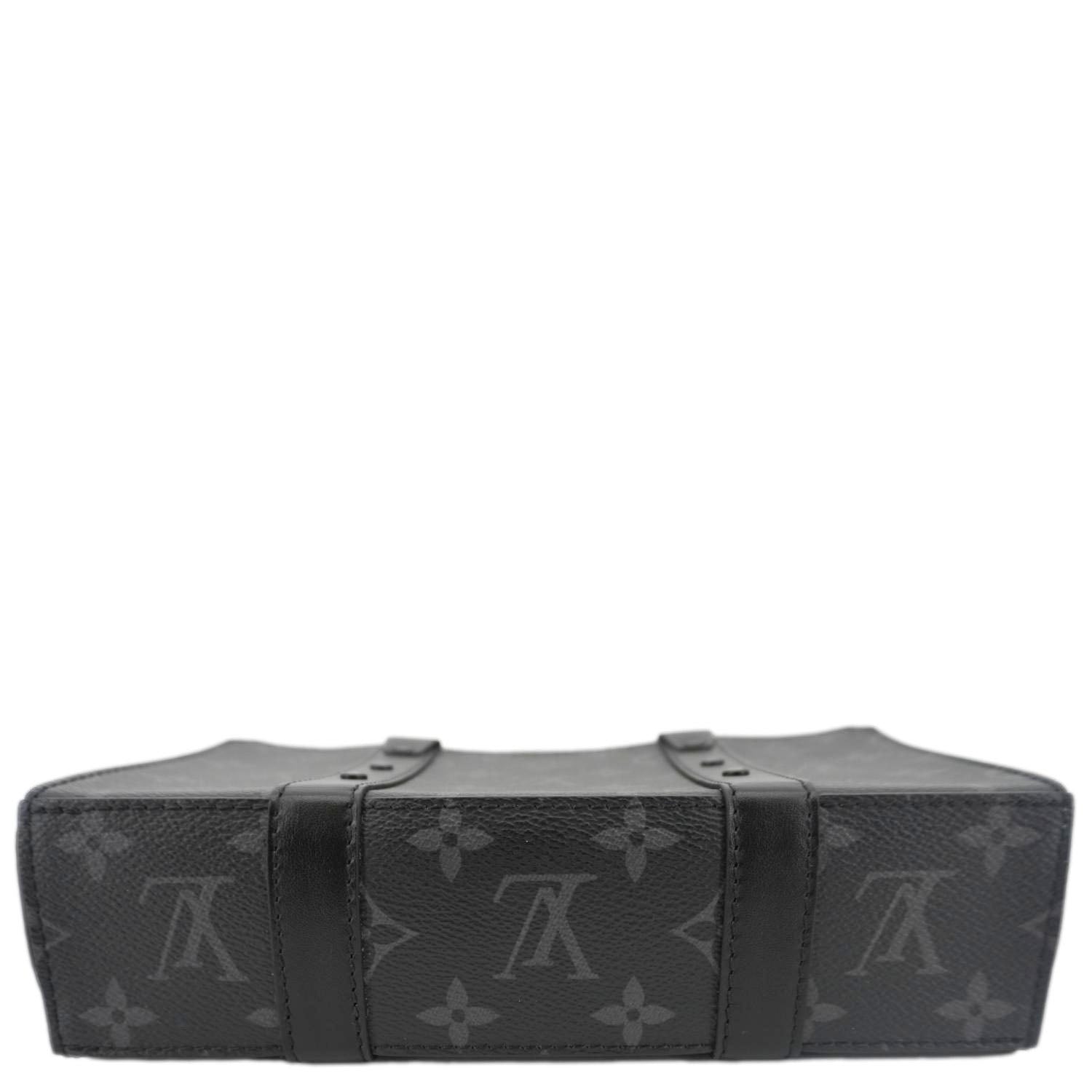 LOUIS VUITTON Trunk Messenger Monogram Eclipse Trunk Crossbody Bag Black