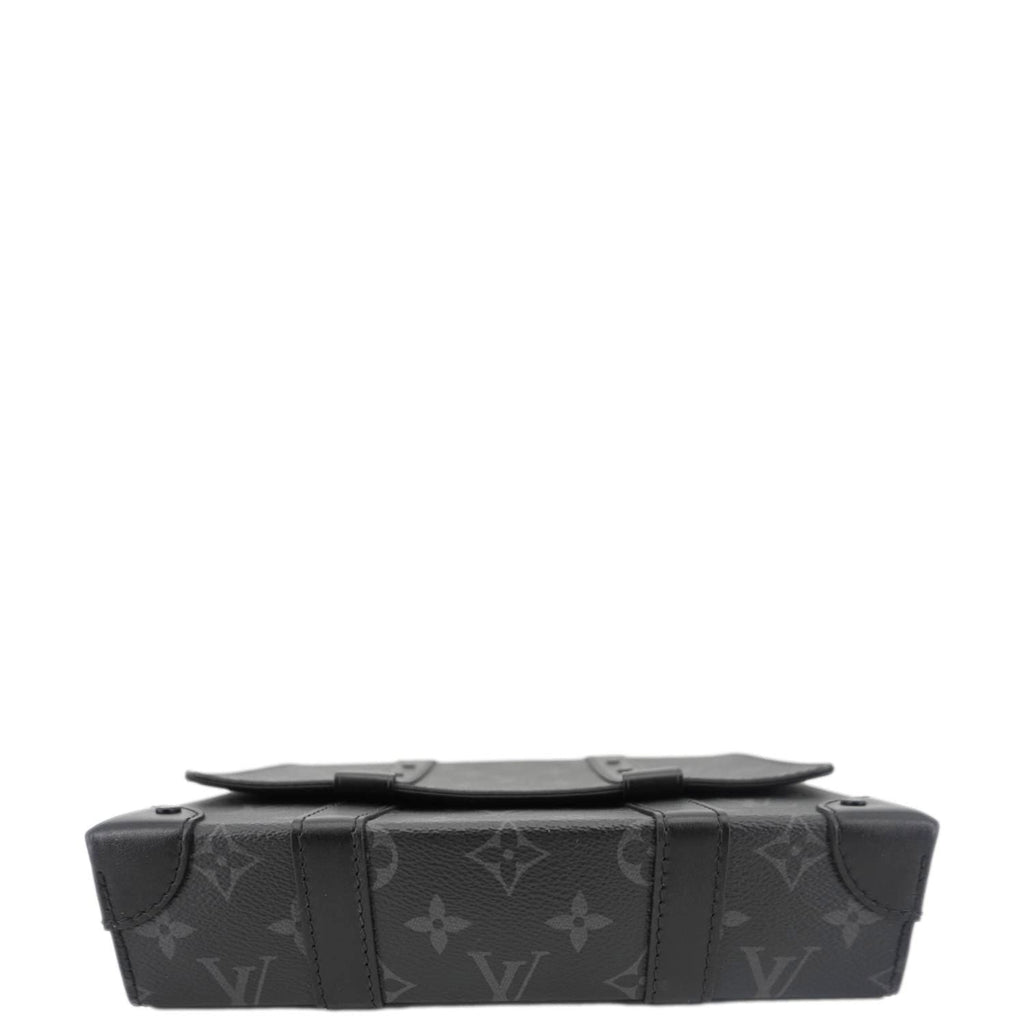 LOUIS VUITTON Trunk Messenger Monogram Eclipse Trunk Crossbody Bag Black
