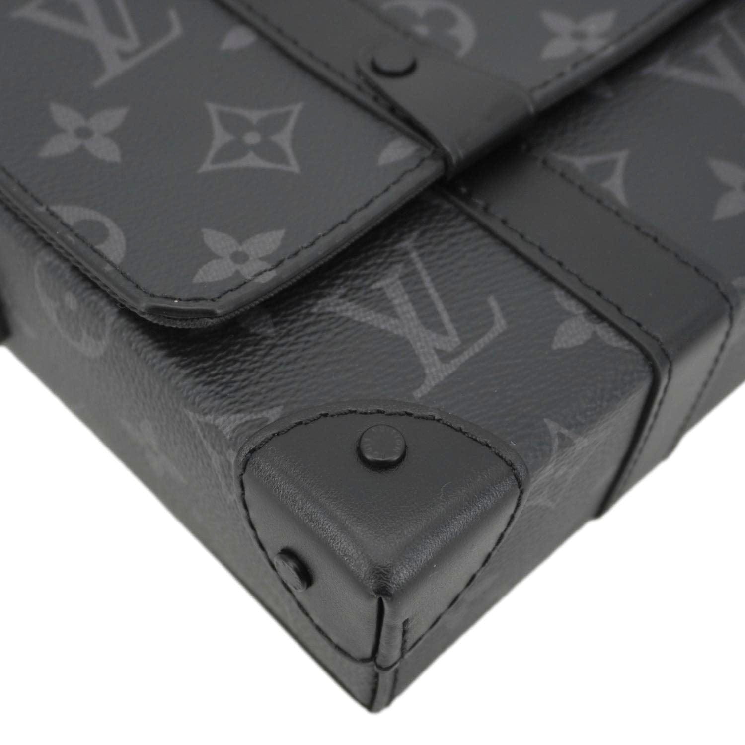 LOUIS VUITTON Trunk Messenger Monogram Eclipse Trunk Crossbody Bag Black
