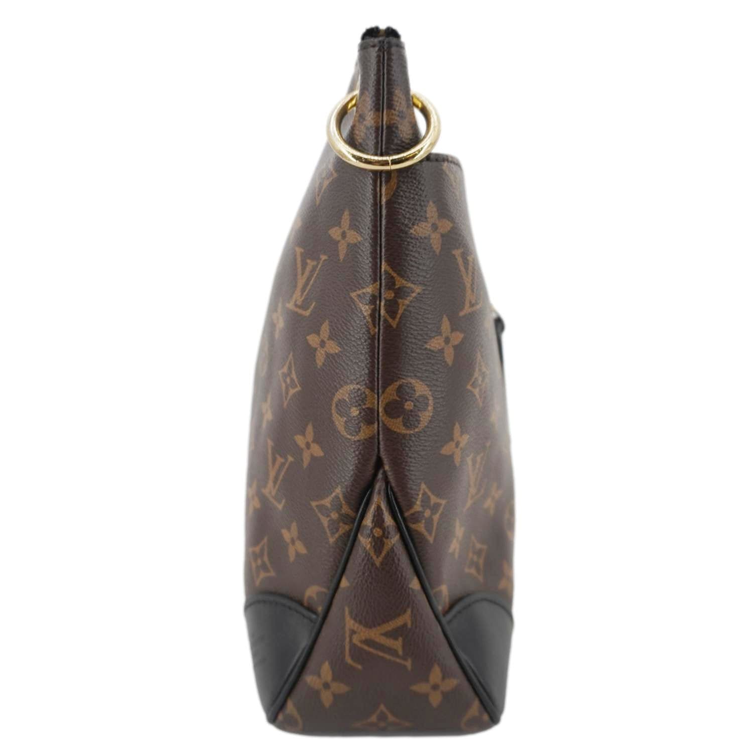 LOUIS VUITTON Odeon NM MM Monogram Canvas Shoulder Bag Black
