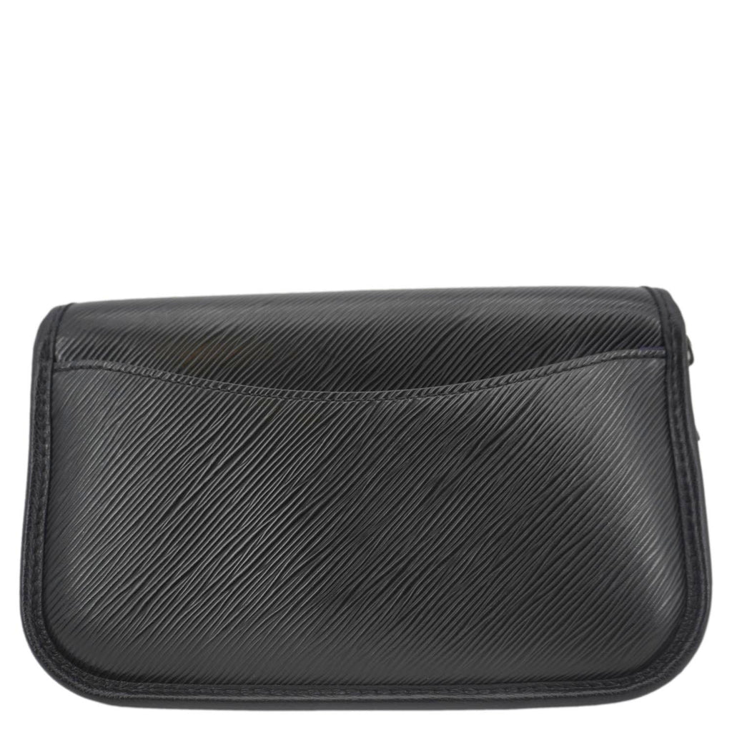 LOUIS VUITTON Buci Epi Leather Shoulder Bag Black