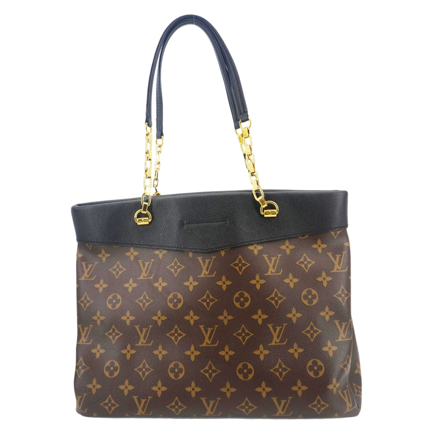 LOUIS VUITTON Pallas BB Monogram Canvas Shoulder Bag Black