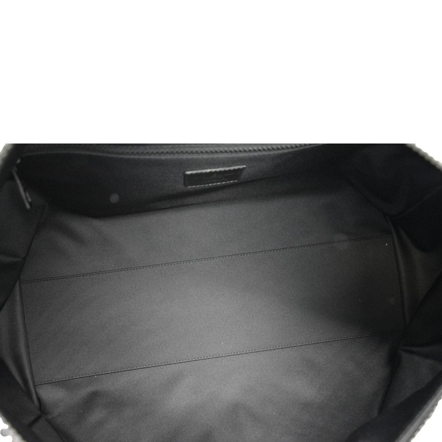LOUIS VUITTON Keepall 50 by Virgil Abloh Taurillon Leather Travel Bag Absolute Black