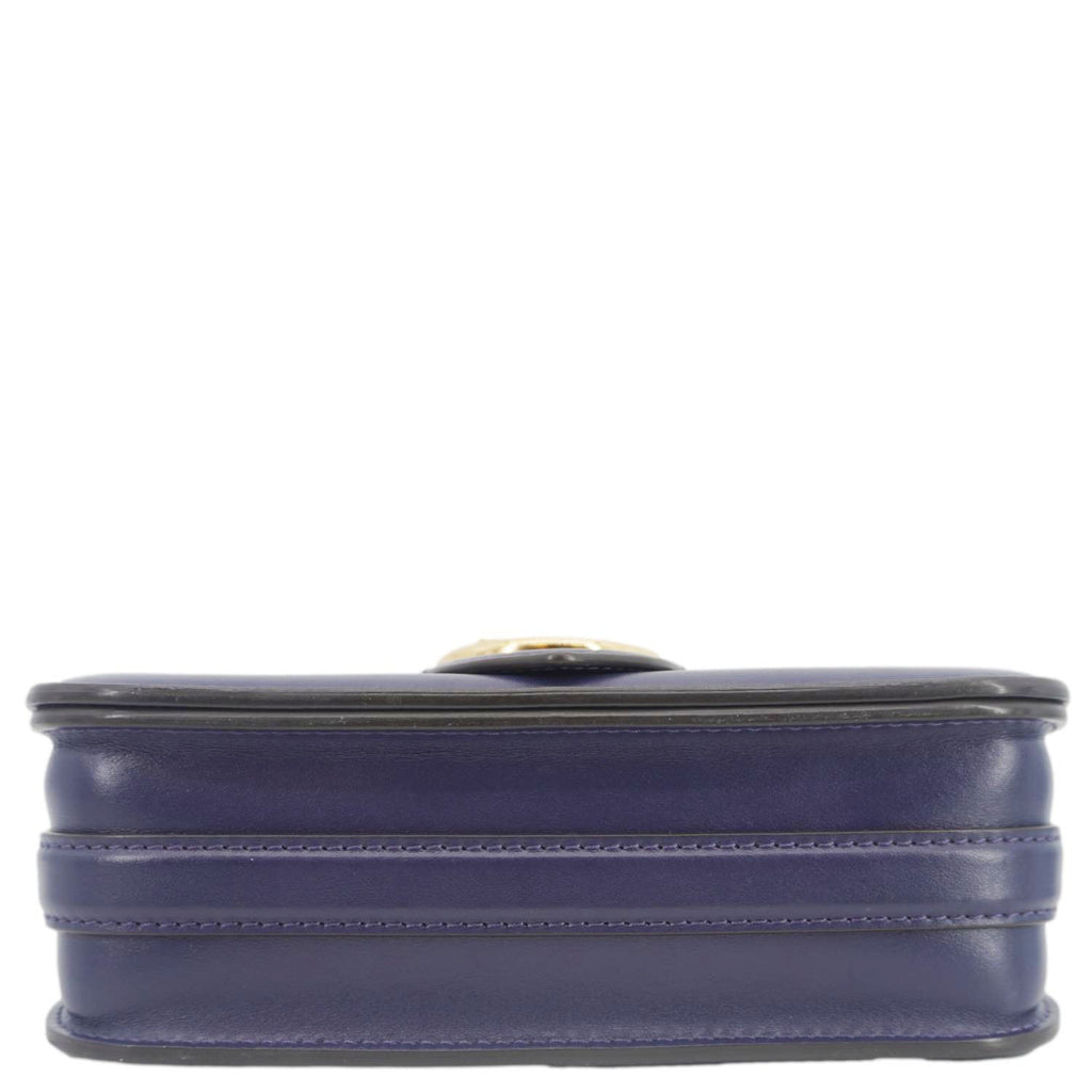 LOUIS VUITTON LV Pont 9 Calfskin Leather Shoulder Bag Navy Blue