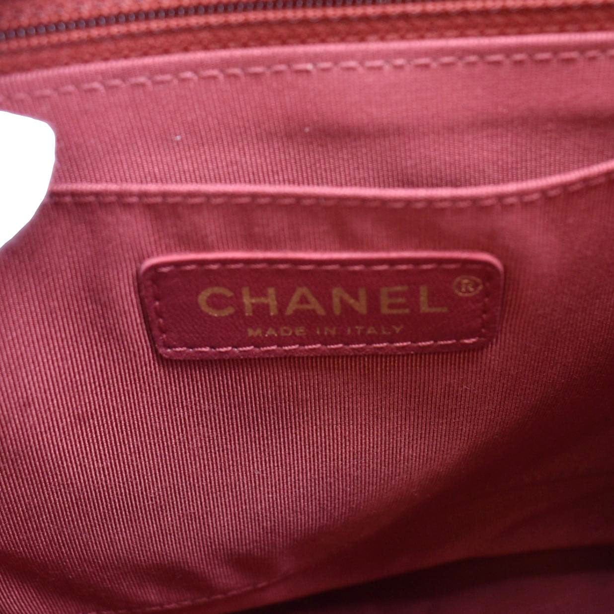 Chanel Urban Spirit Quilted Leather Backpack Bag Red