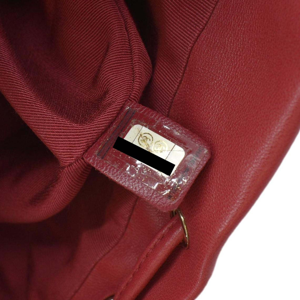 Chanel Urban Spirit Quilted Leather Backpack Bag Red