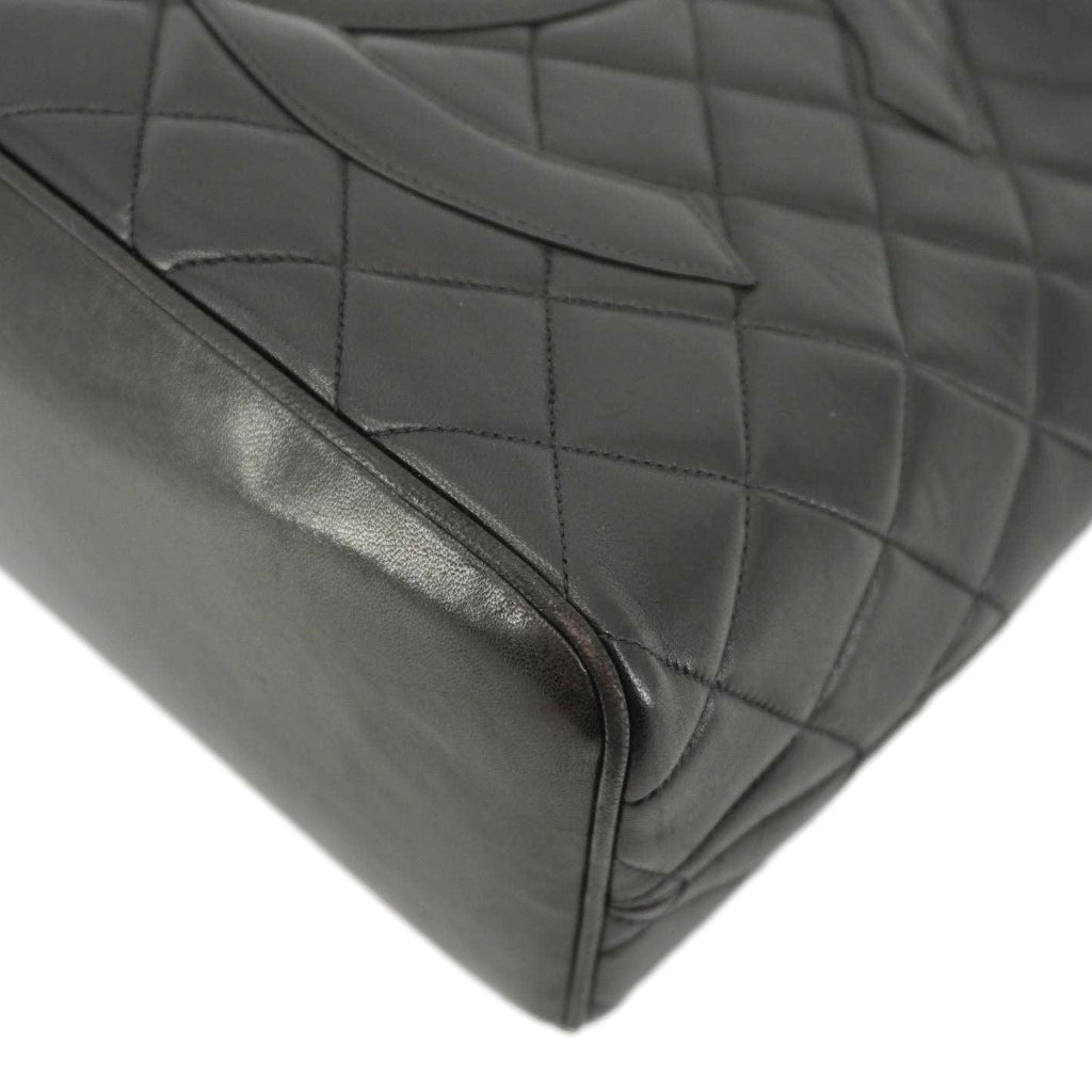 Chanel Medallion Quilted Leather Tote Bag Black