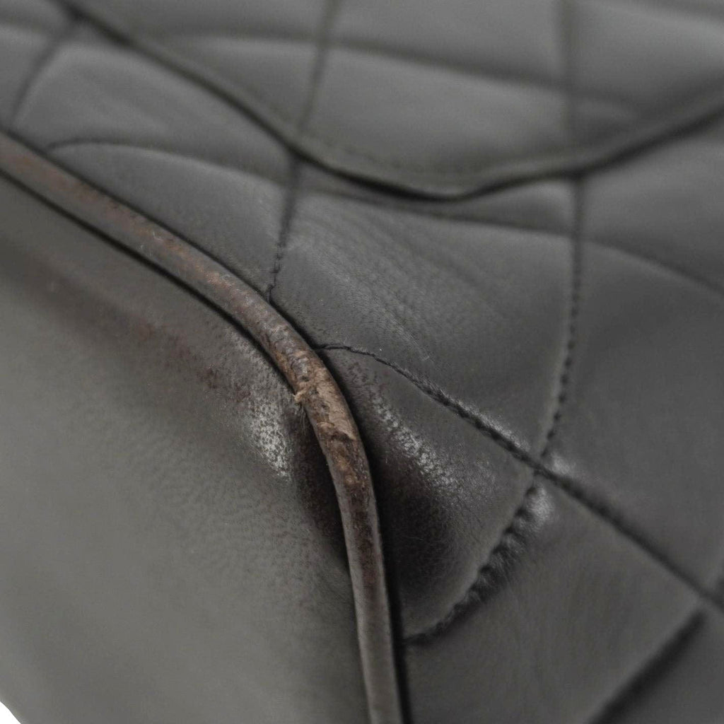 Chanel Medallion Quilted Leather Tote Bag Black