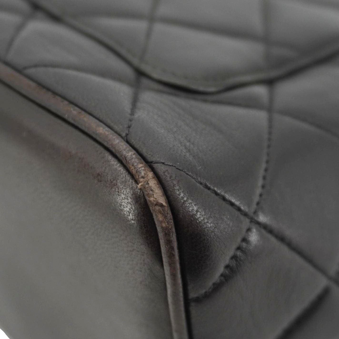 Chanel Medallion Quilted Leather Tote Bag Black