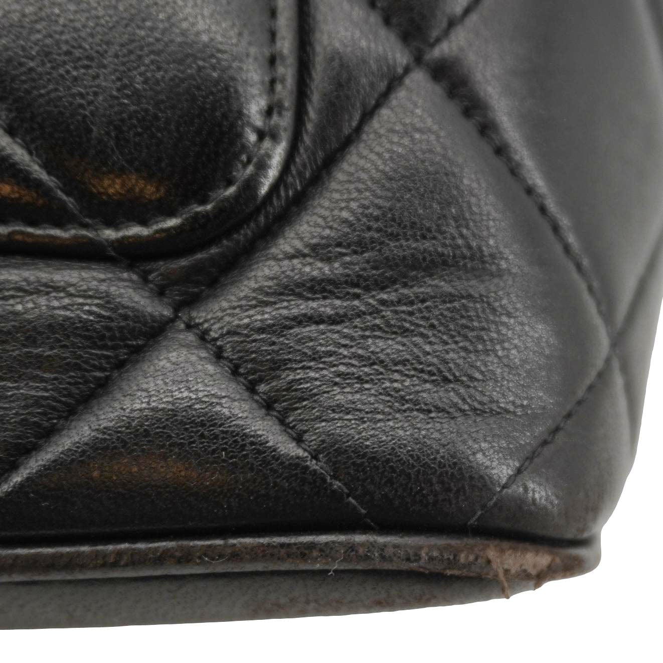 Chanel Medallion Quilted Leather Tote Bag Black