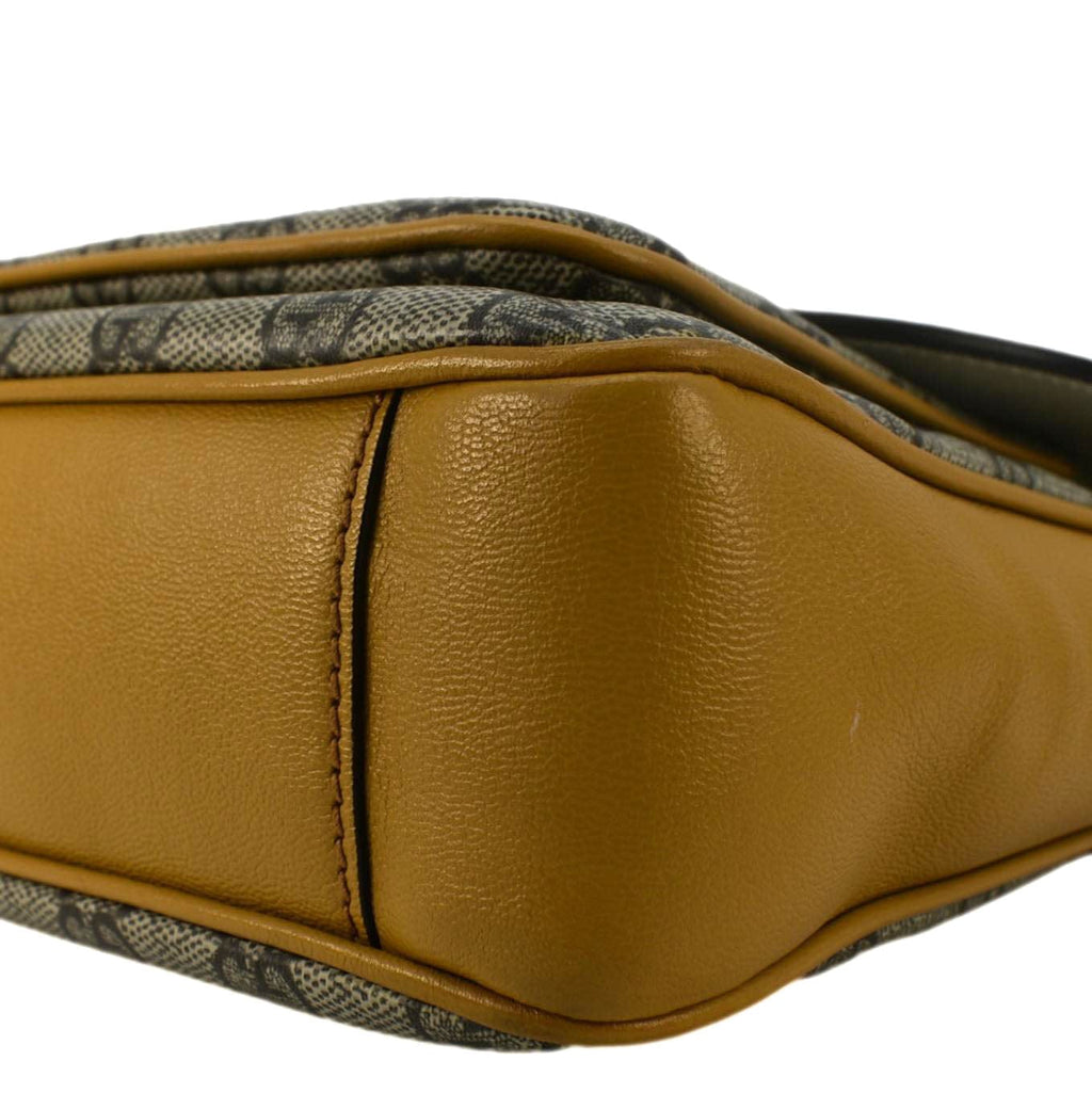 GUCCI Padlock Flap Gucci Canvas Shoulder Bag Beige 644527