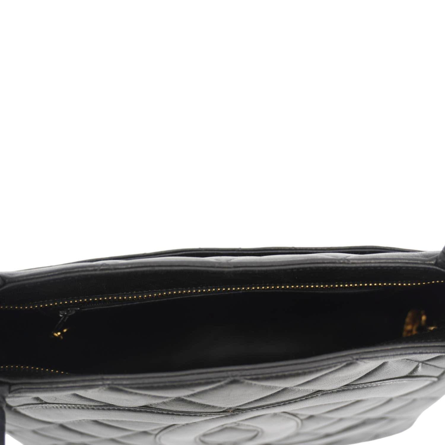 Chanel Medallion Quilted Leather Tote Bag Black