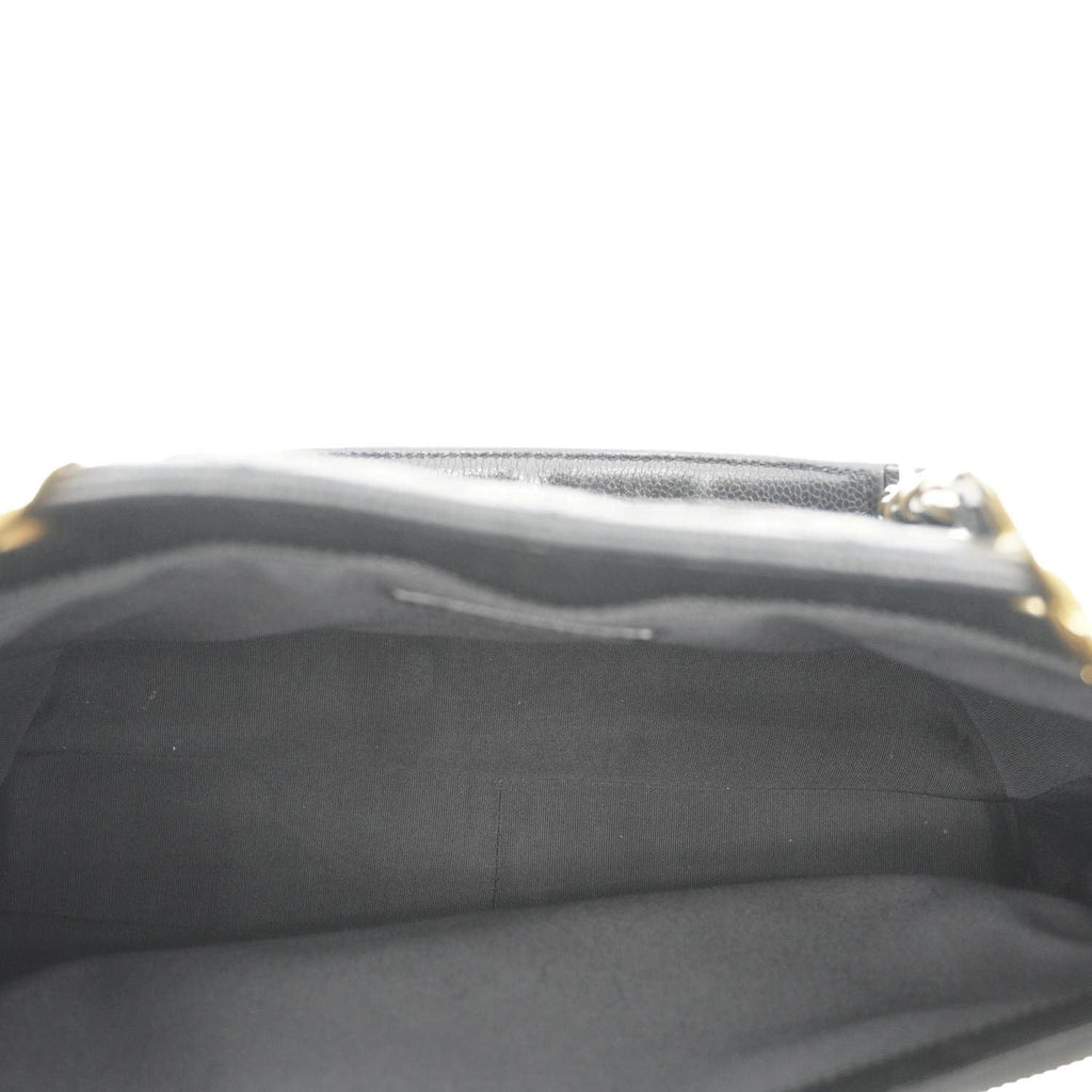 Chanel Grand Shopping Quilted Leather Tote Bag Black
