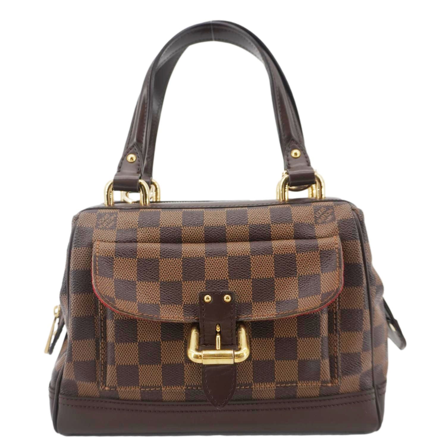 LOUIS VUITTON Knightsbridge Damier Ebene Satchel Bag Brown