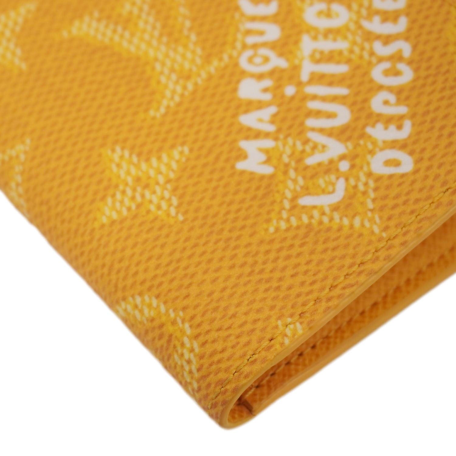 LOUIS VUITTON Monogram Heritage Canvas Pocket Organizer Yellow