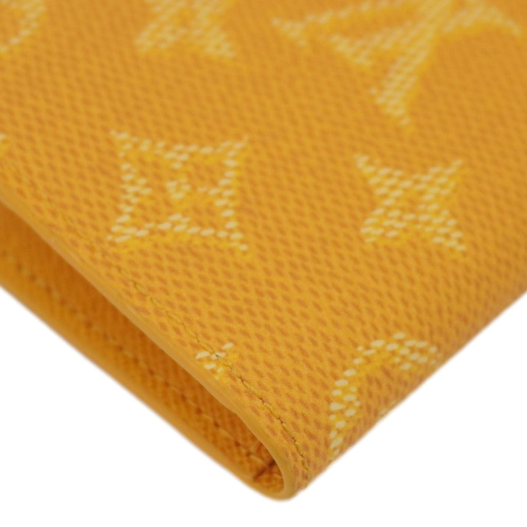LOUIS VUITTON Monogram Heritage Canvas Pocket Organizer Yellow