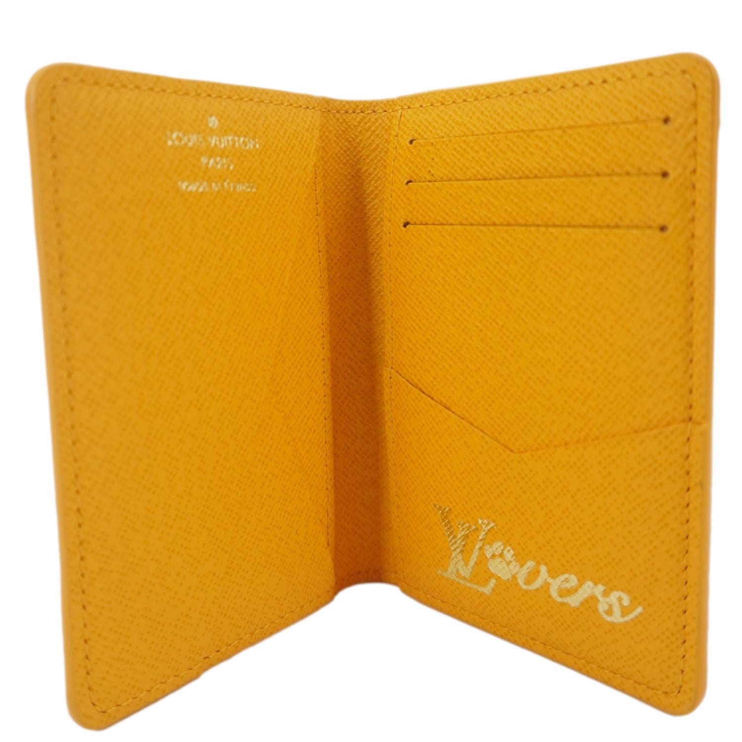 LOUIS VUITTON Monogram Heritage Canvas Pocket Organizer Yellow