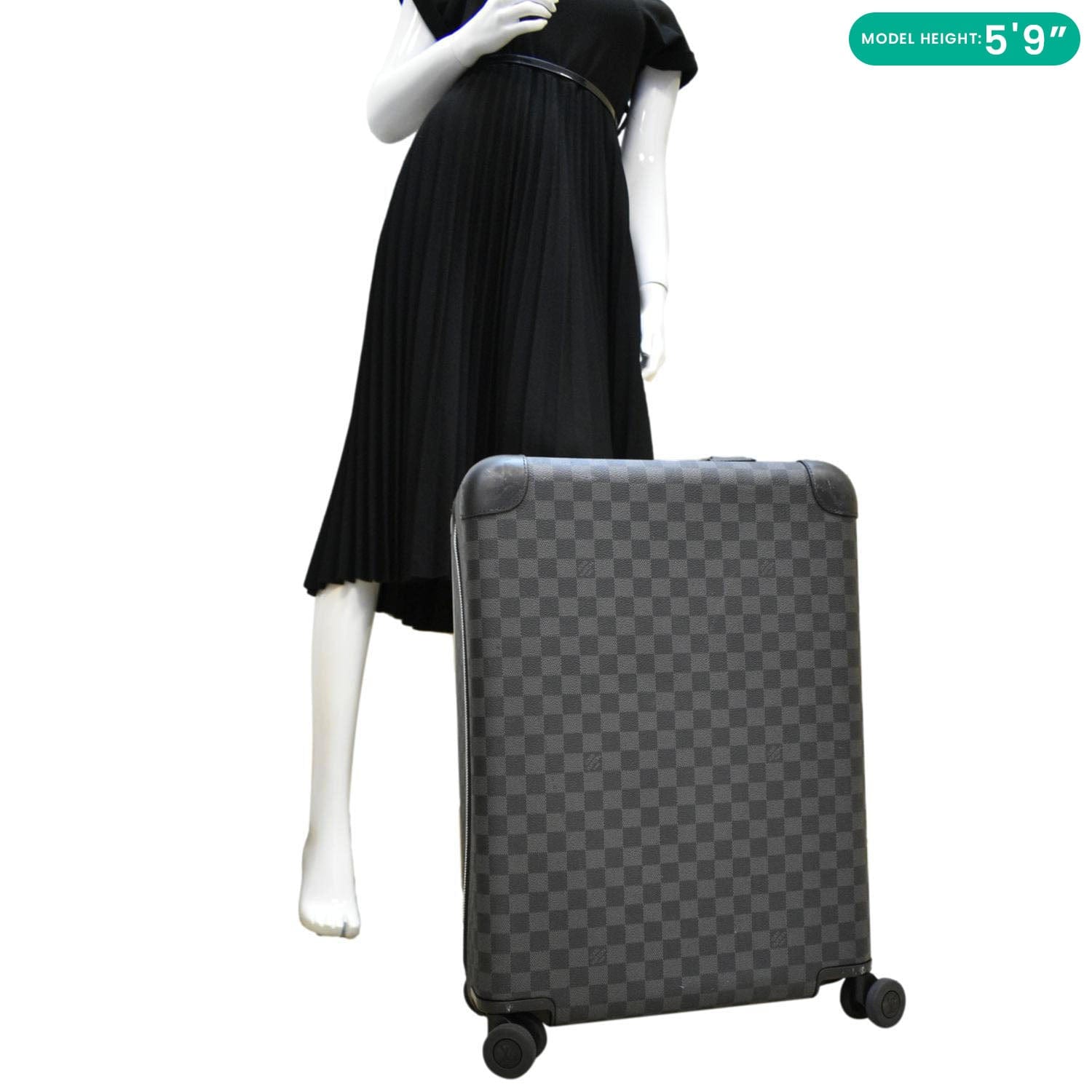 LOUIS VUITTON Horizon 55 Damier Graphite Canvas Rolling Suitcase Black