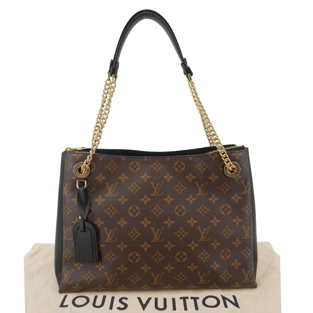 LOUIS VUITTON Surene MM Monogram Canvas Shoulder Bag Black