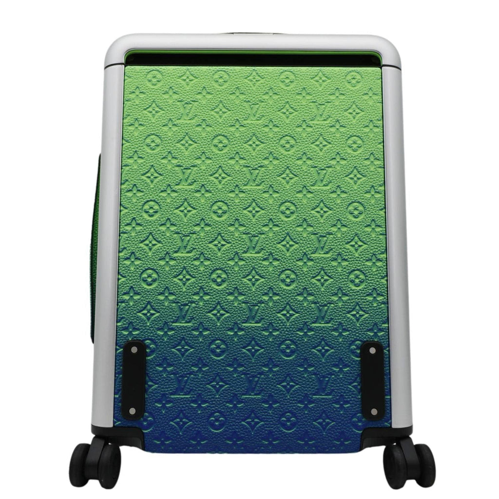 LOUIS VUITTON Illusion Horizon 55 Monogram Taurillon Leather Rolling Suitcase Green