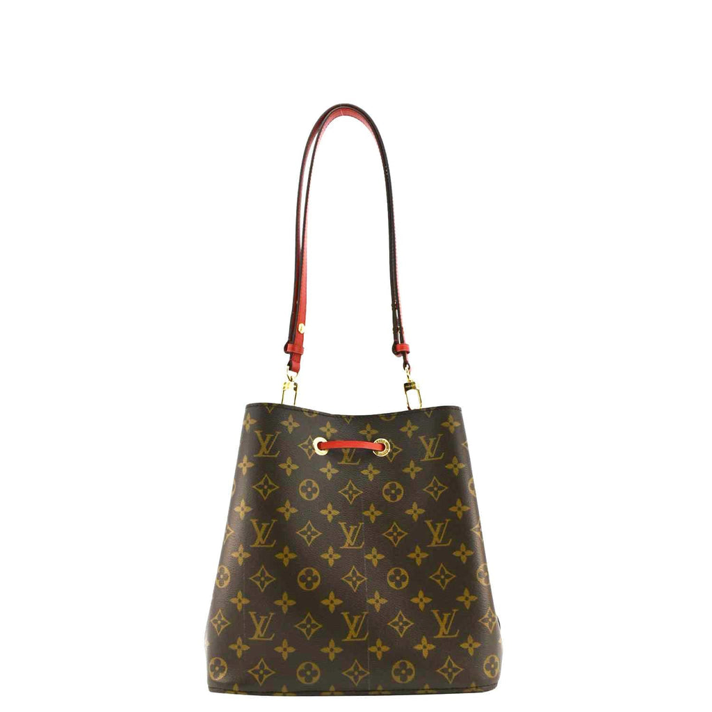 LOUIS VUITTON NeoNoe Monogram Canvas Shoulder Bag Red