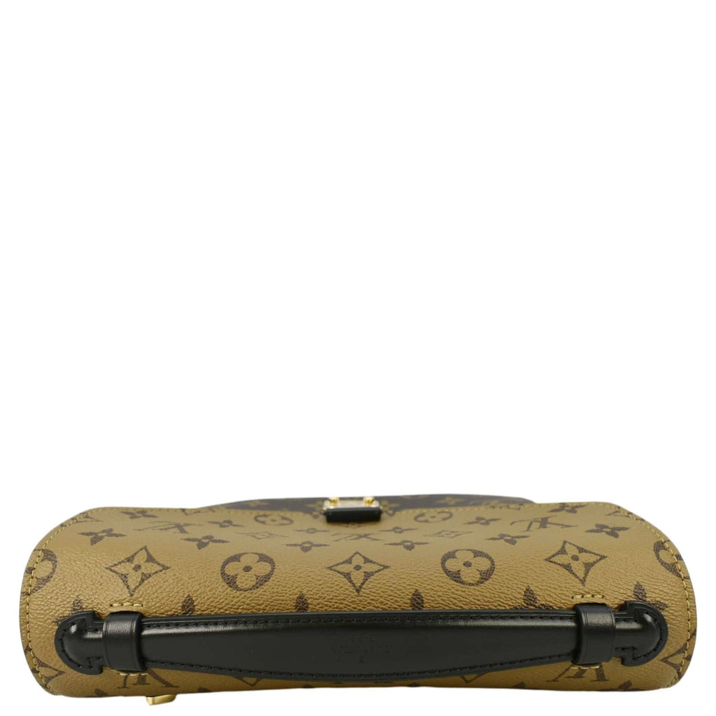 LOUIS VUITTON Metis Pochette Reverse Monogram Canvas Crossbody Bag Brown