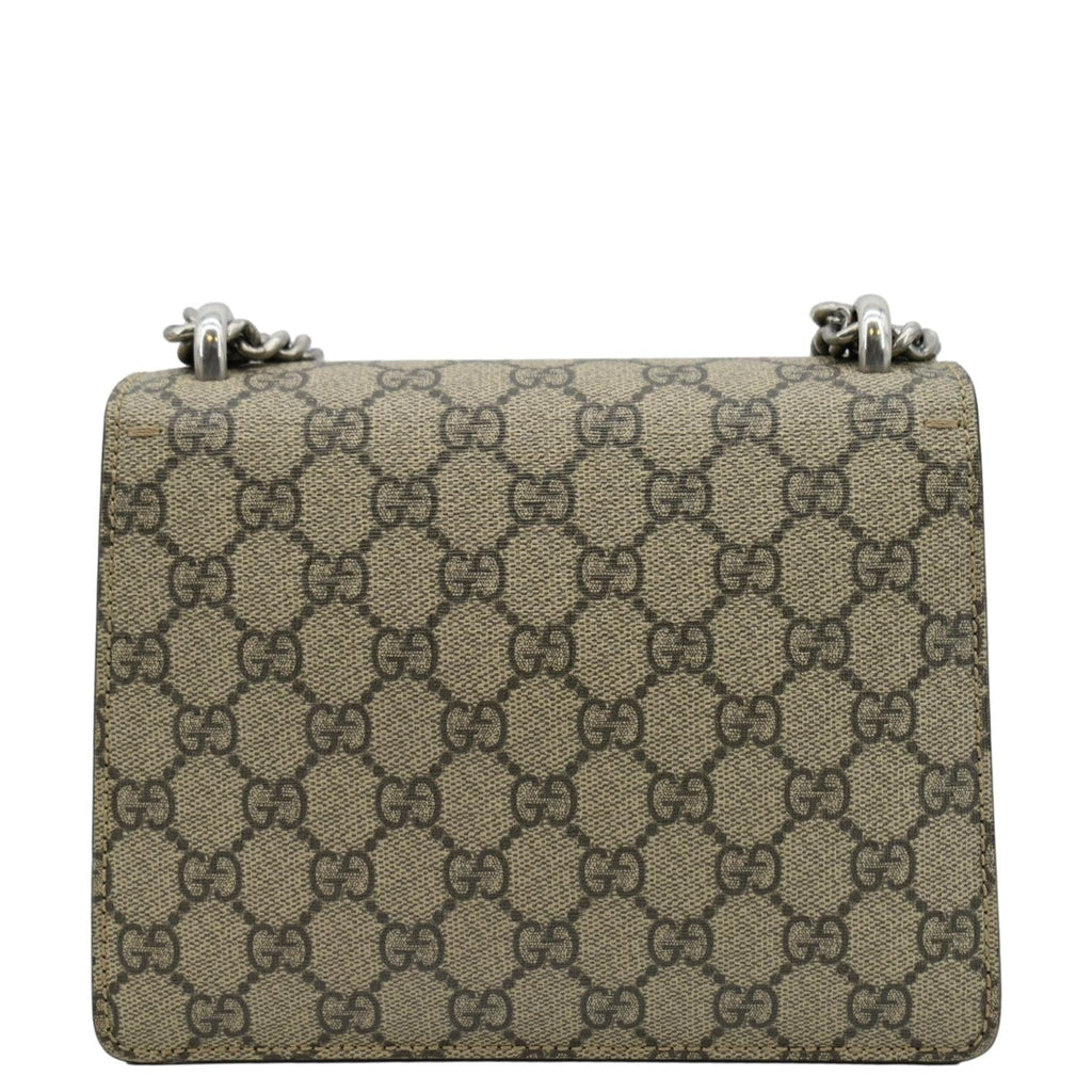 GUCCI Dionysus Mini Gucci Supreme Canvas Crossbody Bag Beige 421970