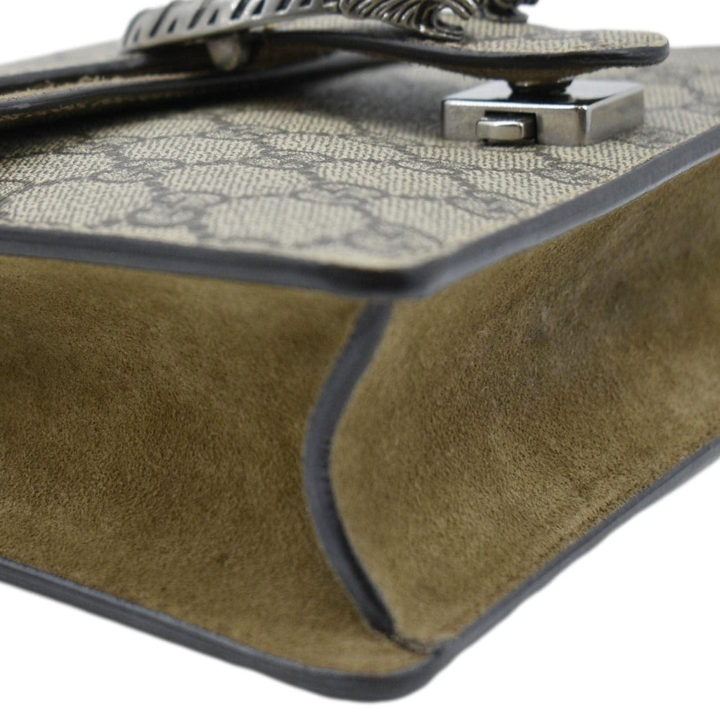 GUCCI Dionysus Mini Gucci Supreme Canvas Crossbody Bag Beige 421970