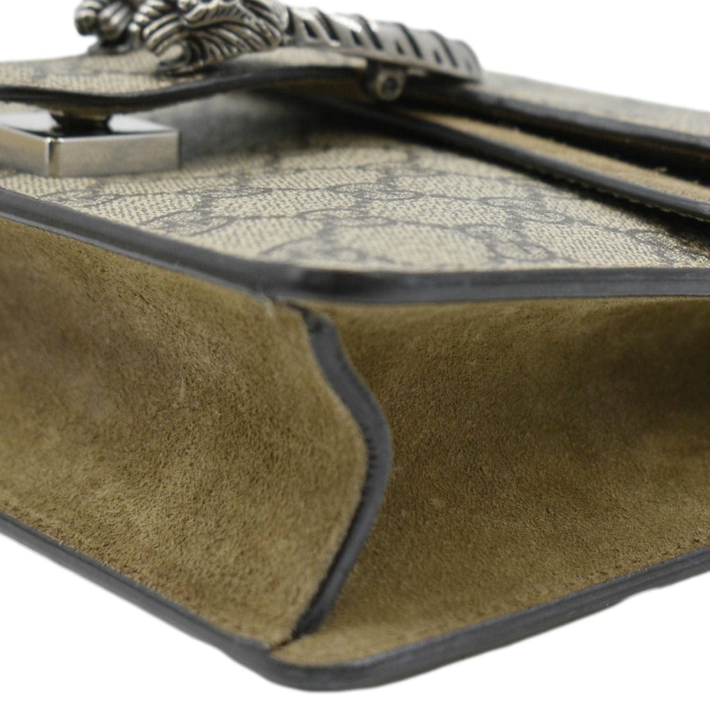 GUCCI Dionysus Mini Gucci Supreme Canvas Crossbody Bag Beige 421970