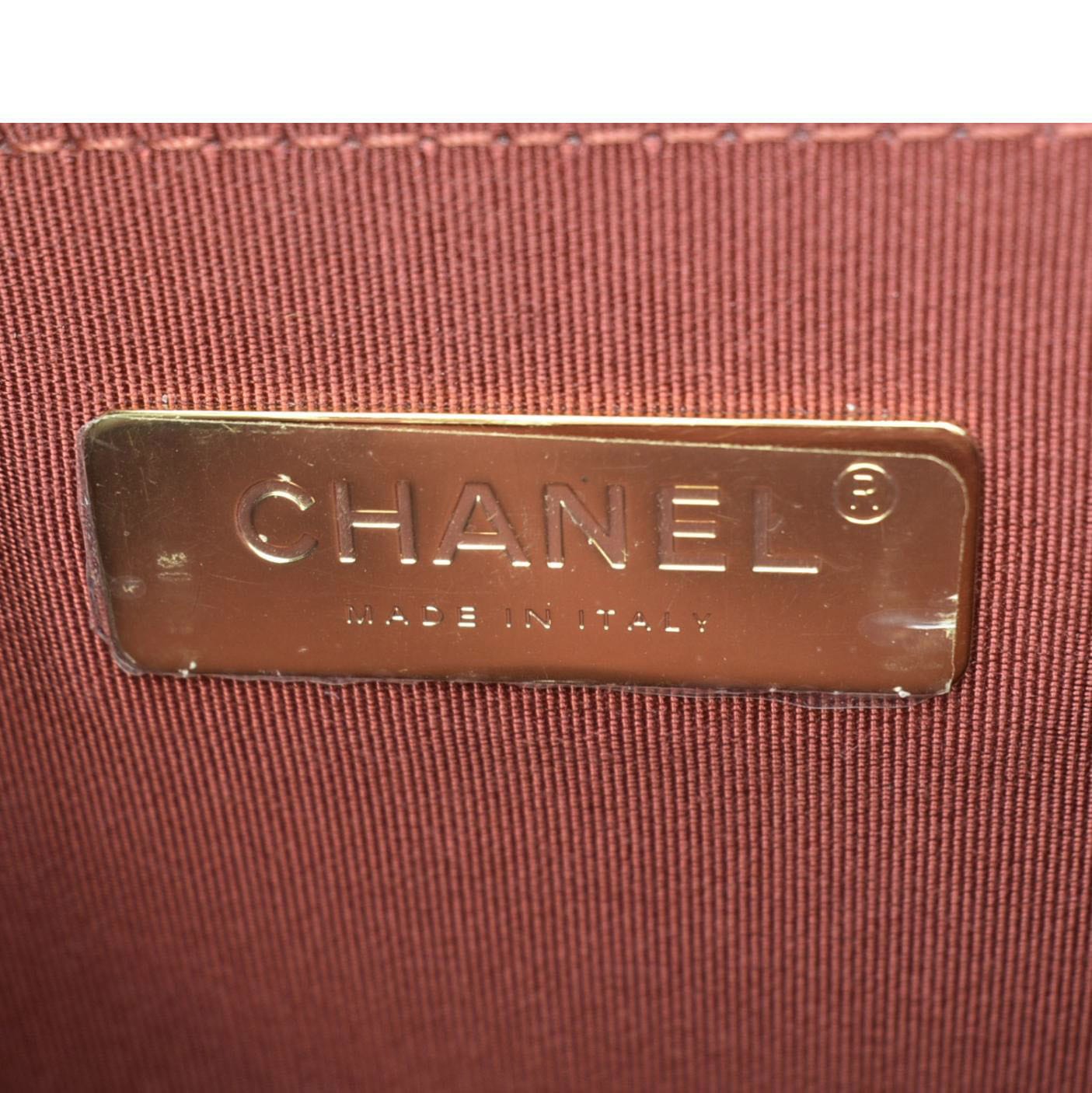 Chanel Infinity Quilted Leather Top Handle Chain Crossbody Bag Red