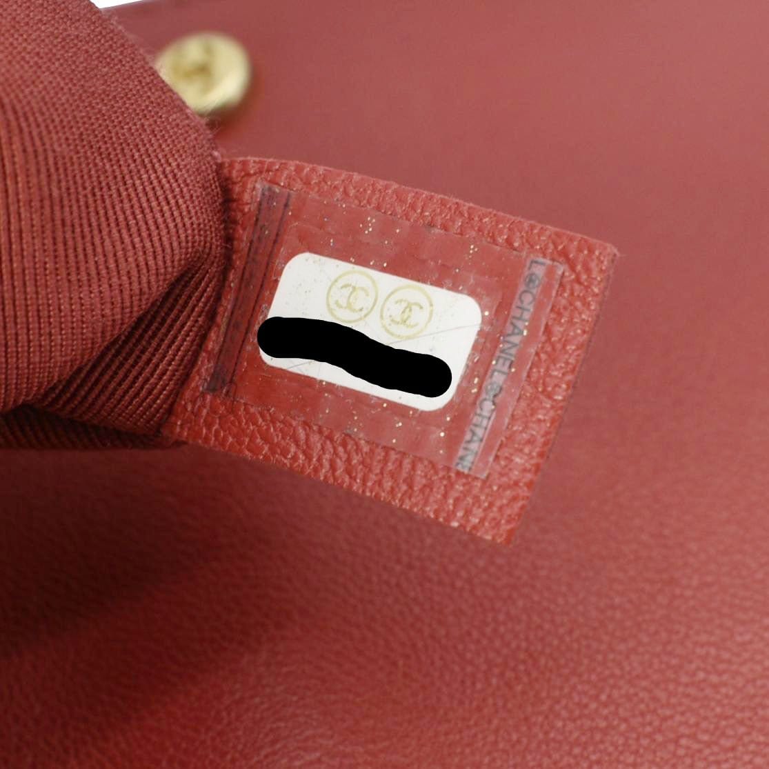 Chanel Infinity Quilted Leather Top Handle Chain Crossbody Bag Red