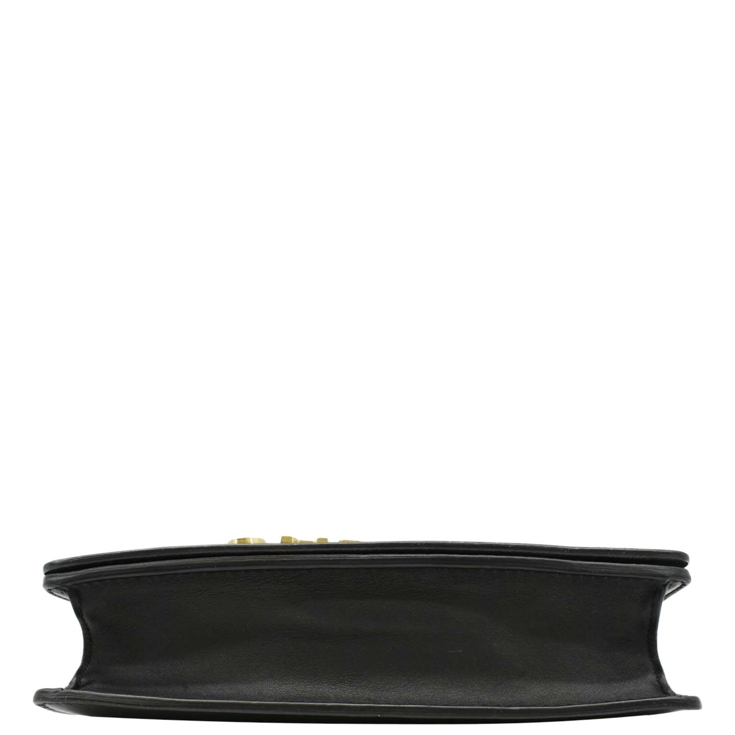 CHRISTIAN DIOR J'Adior Medium Leather Flap Chain Shoulder Bag Black
