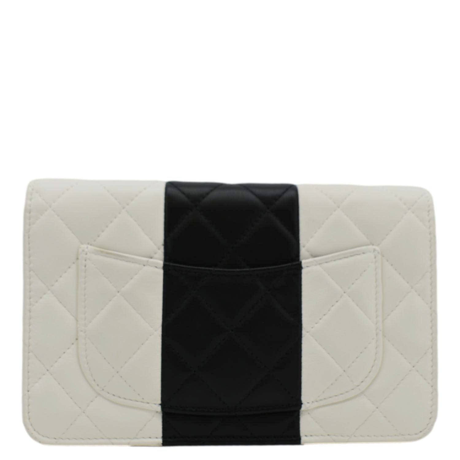 Chanel WOC Quilted Leather Crossbody Bag White