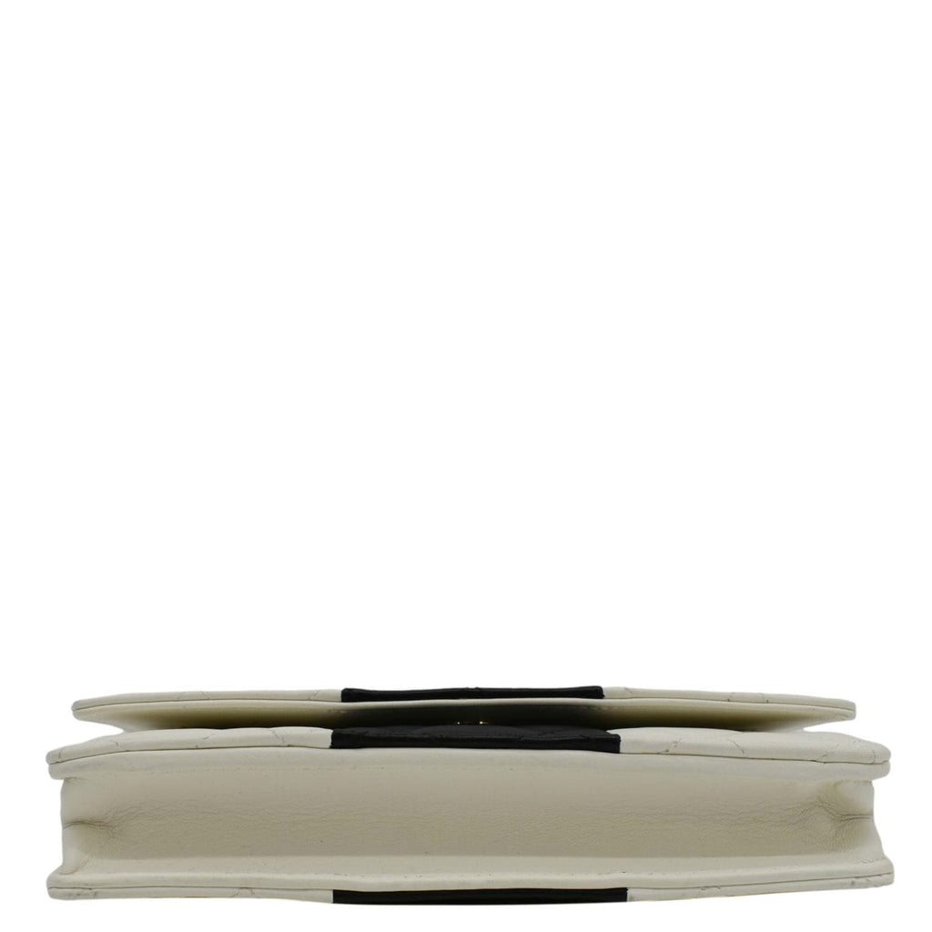 Chanel WOC Quilted Leather Crossbody Bag White