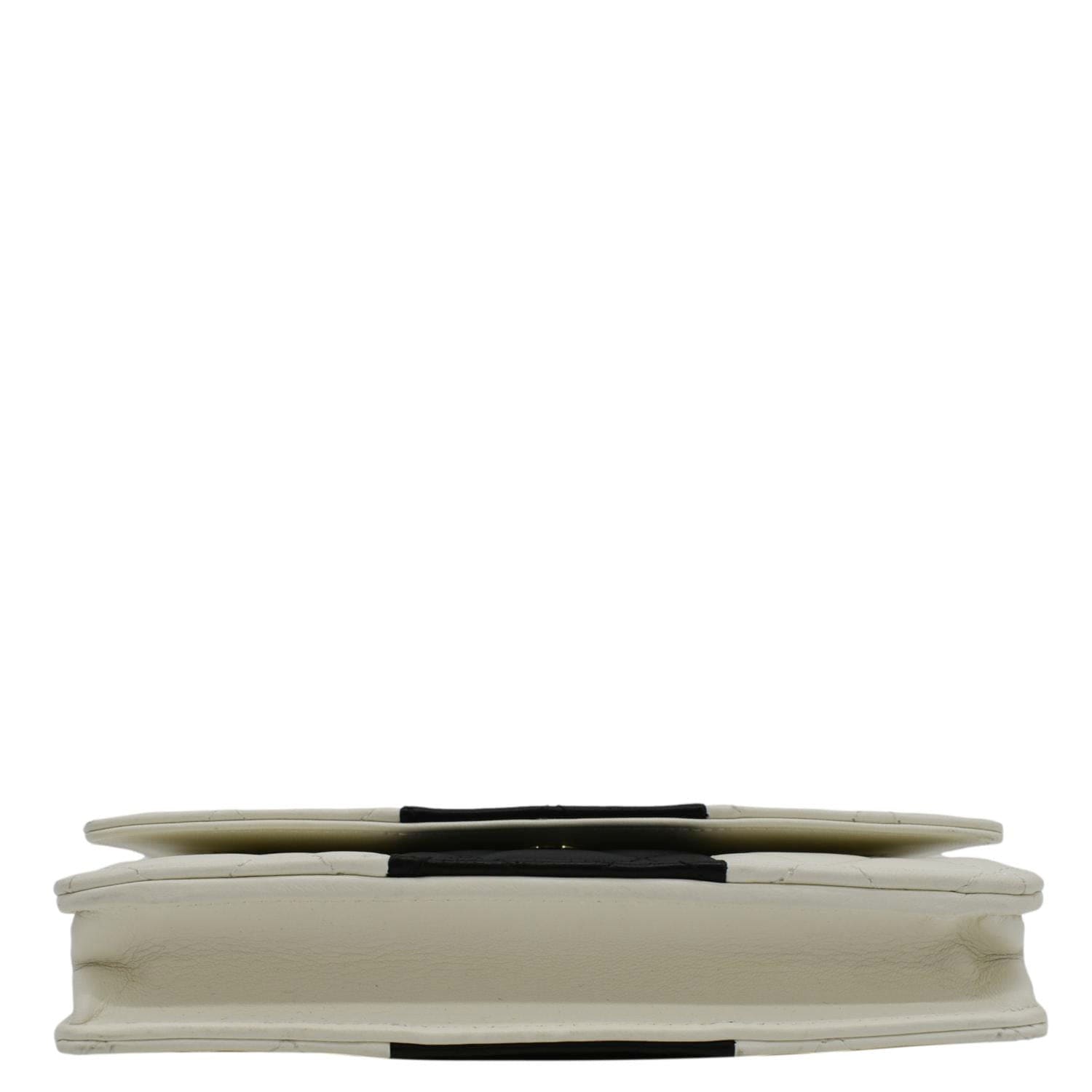 Chanel WOC Quilted Leather Crossbody Bag White