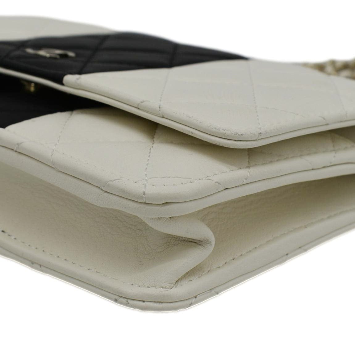 Chanel WOC Quilted Leather Crossbody Bag White
