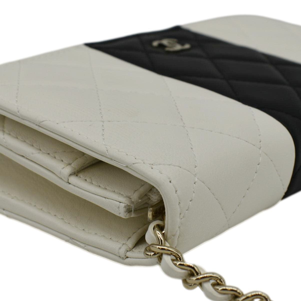 Chanel WOC Quilted Leather Crossbody Bag White