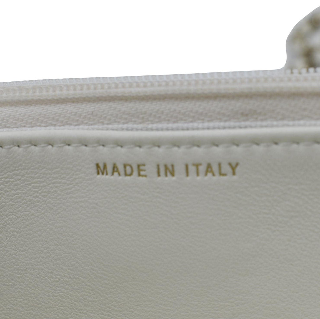 Chanel WOC Quilted Leather Crossbody Bag White