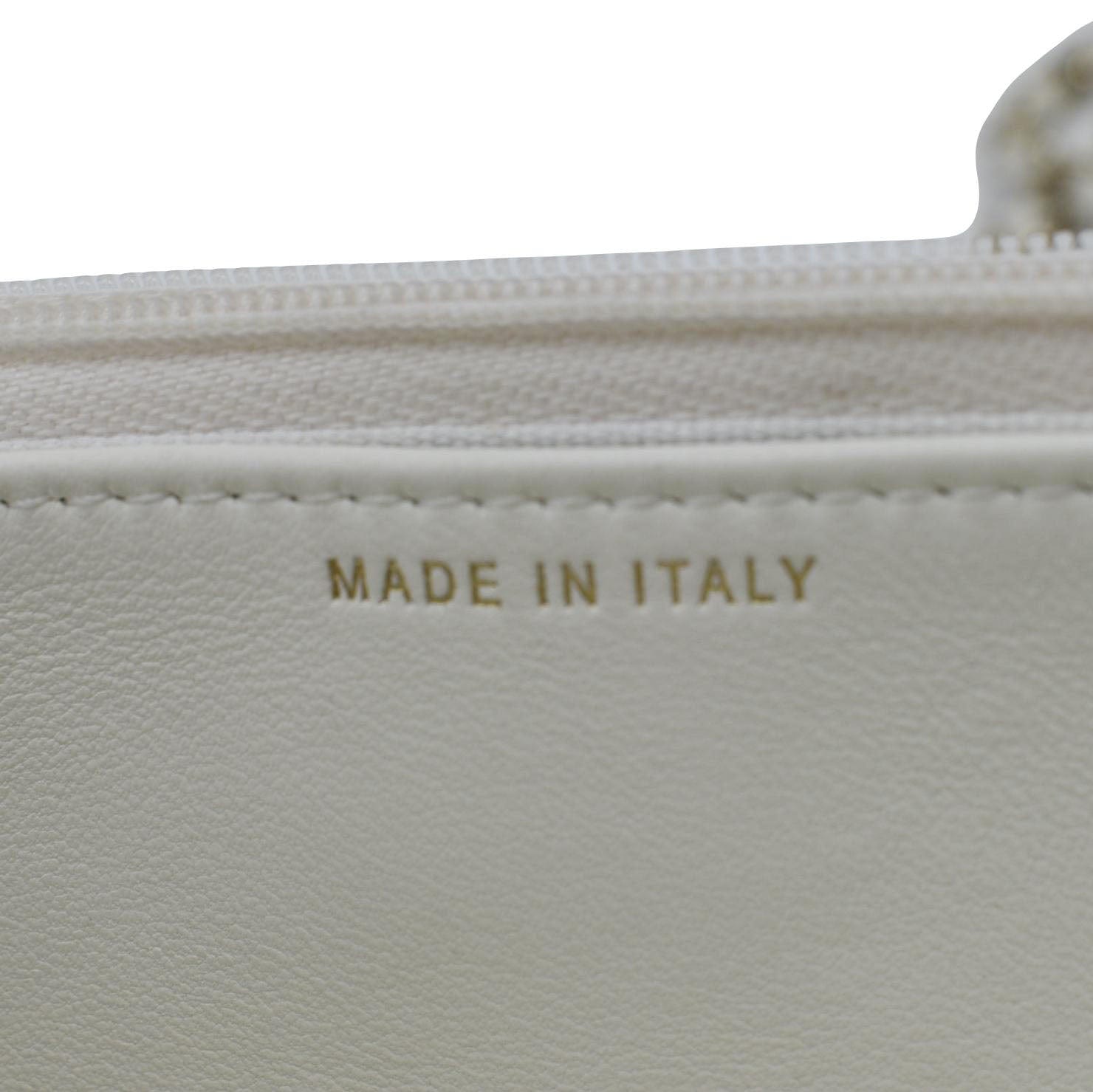 Chanel WOC Quilted Leather Crossbody Bag White